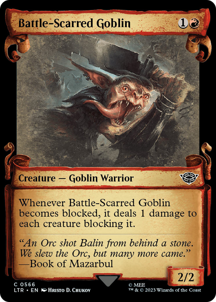 Battle-Scarred Goblin [The Lord of the Rings: Tales of Middle-Earth Showcase Scrolls] | Good Games Morley