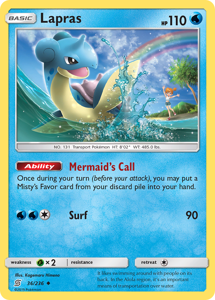 Lapras (36/236) [Sun & Moon: Unified Minds] | Good Games Morley
