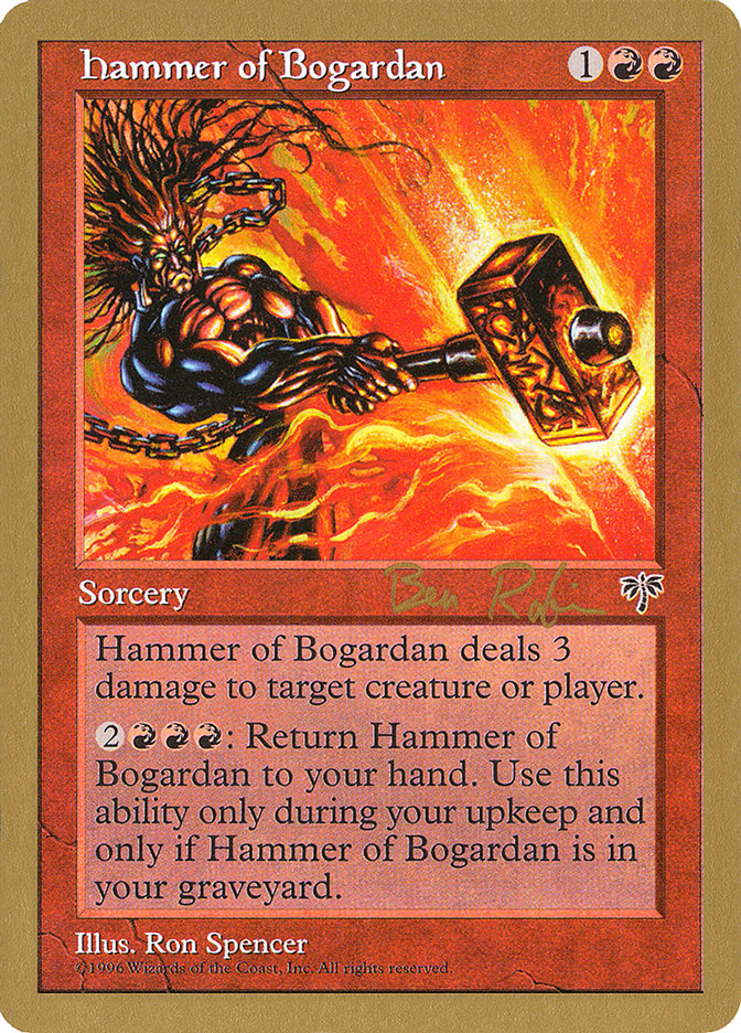 Hammer of Bogardan (Ben Rubin) [World Championship Decks 1998] | Good Games Morley