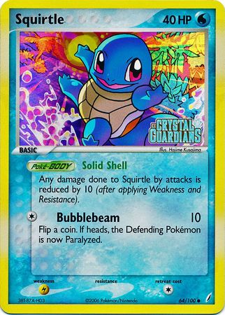 Squirtle (64/100) (Stamped) [EX: Crystal Guardians] | Good Games Morley