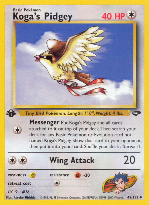 Koga's Pidgey (49/132) [Gym Challenge 1st Edition] | Good Games Morley