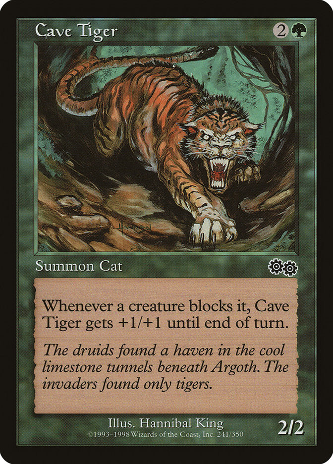 Cave Tiger [Urza's Saga] | Good Games Morley