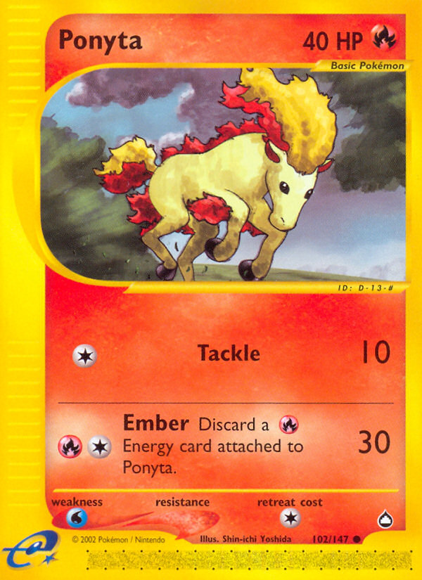 Ponyta (102/147) [Aquapolis] | Good Games Morley