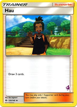 Hau (120/149) (Mewtwo Deck) [Battle Academy 2020] | Good Games Morley