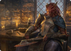 Jaded Sell-Sword Art Card [Dungeons & Dragons: Adventures in the Forgotten Realms Art Series] | Good Games Morley