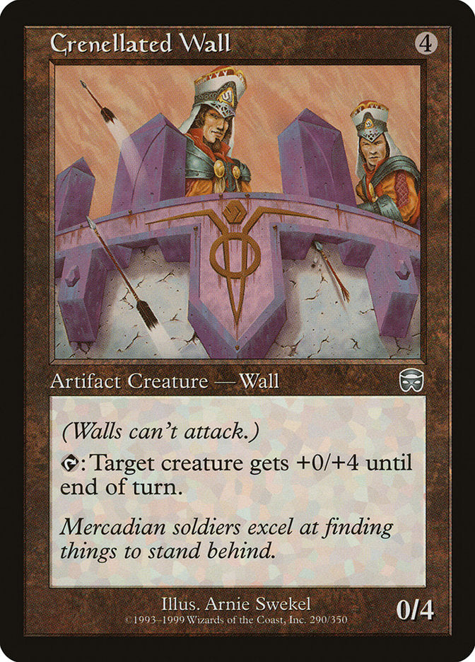 Crenellated Wall [Mercadian Masques] | Good Games Morley