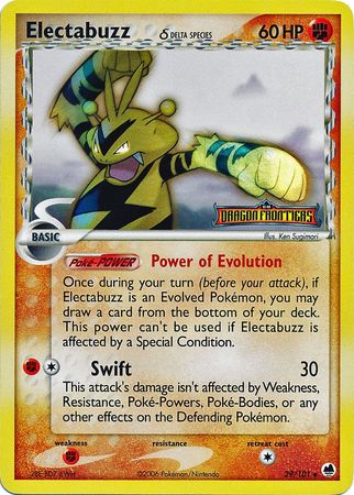 Electabuzz (29/101) (Delta Species) (Stamped) [EX: Dragon Frontiers] | Good Games Morley