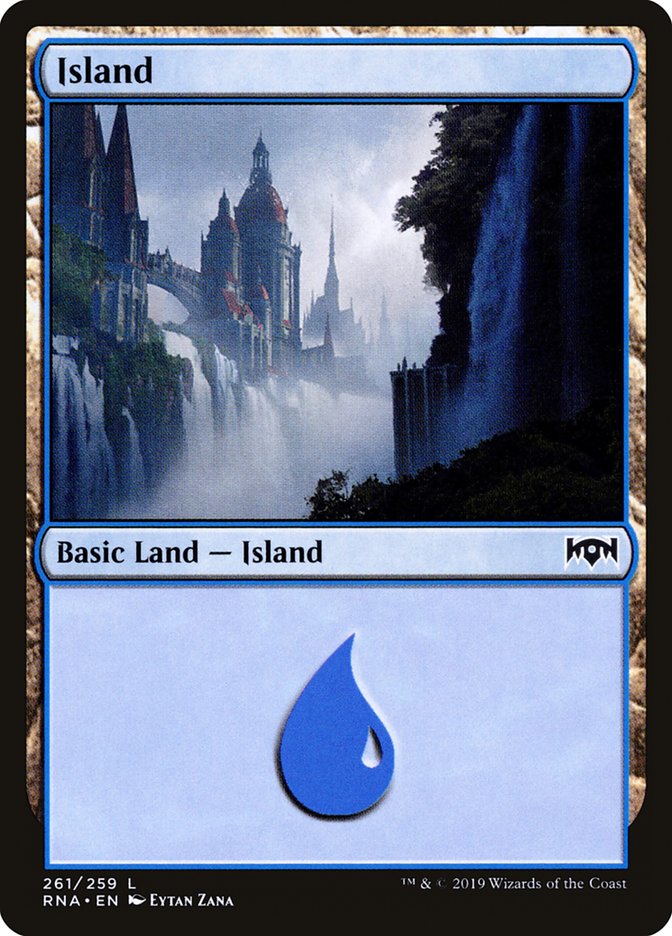 Island (261) [Ravnica Allegiance] | Good Games Morley