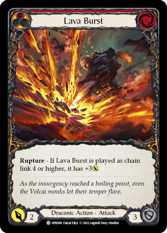 Lava Burst [UPR098] (Uprising)  Rainbow Foil | Good Games Morley
