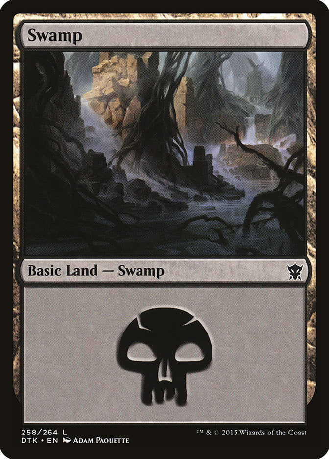 Swamp (258) [Dragons of Tarkir] | Good Games Morley