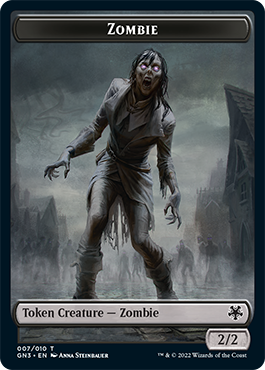 Zombie // Angel Double-Sided Token [Game Night: Free-for-All Tokens] | Good Games Morley