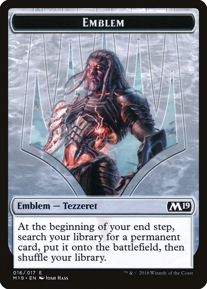 Tezzeret, Artifice Master Emblem [Core Set 2019 Tokens] | Good Games Morley
