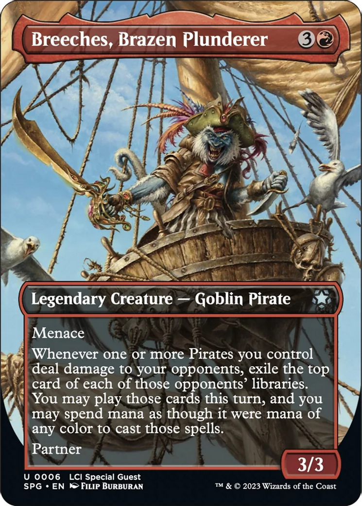 Breeches, Brazen Plunderer (Borderless) [The Lost Caverns of Ixalan Special Guests] | Good Games Morley