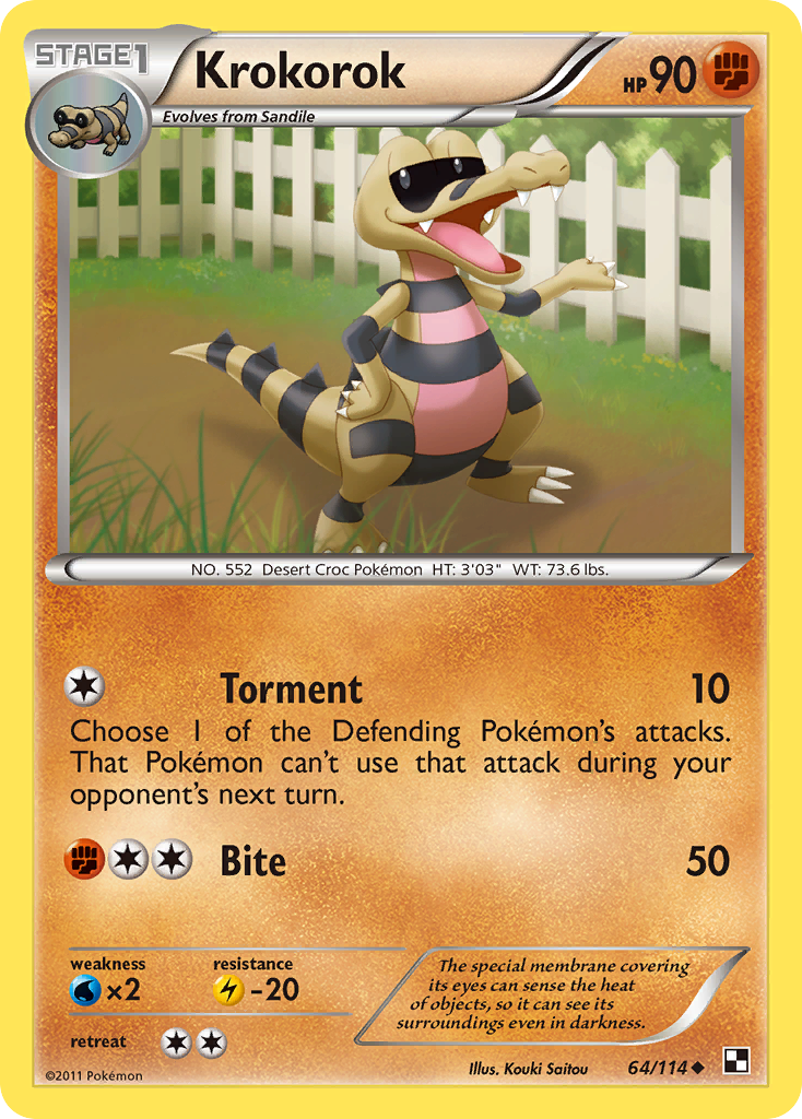 Krokorok (64/114) [Black & White: Base Set] | Good Games Morley