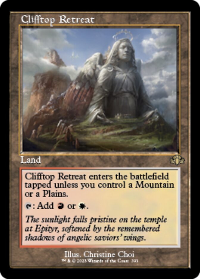 Clifftop Retreat (Retro) [Dominaria Remastered] | Good Games Morley