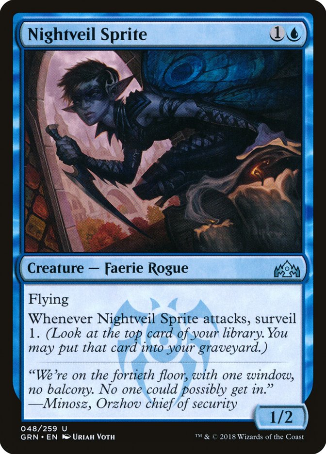Nightveil Sprite [Guilds of Ravnica] | Good Games Morley