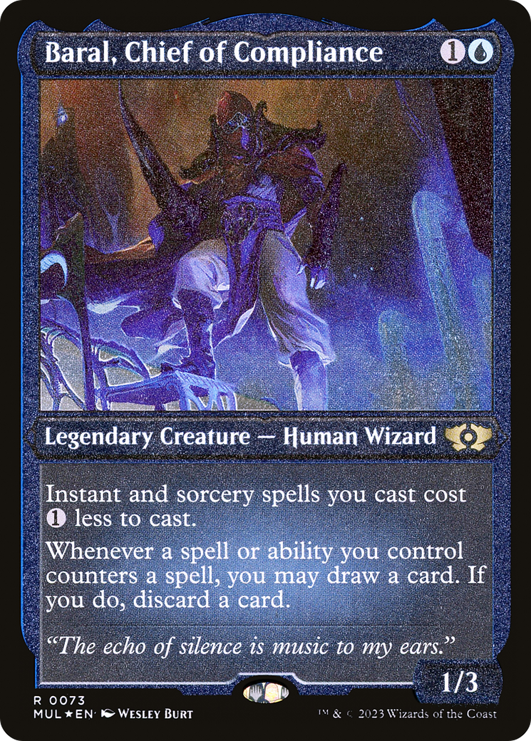 Baral, Chief of Compliance (Foil Etched) [Multiverse Legends] | Good Games Morley