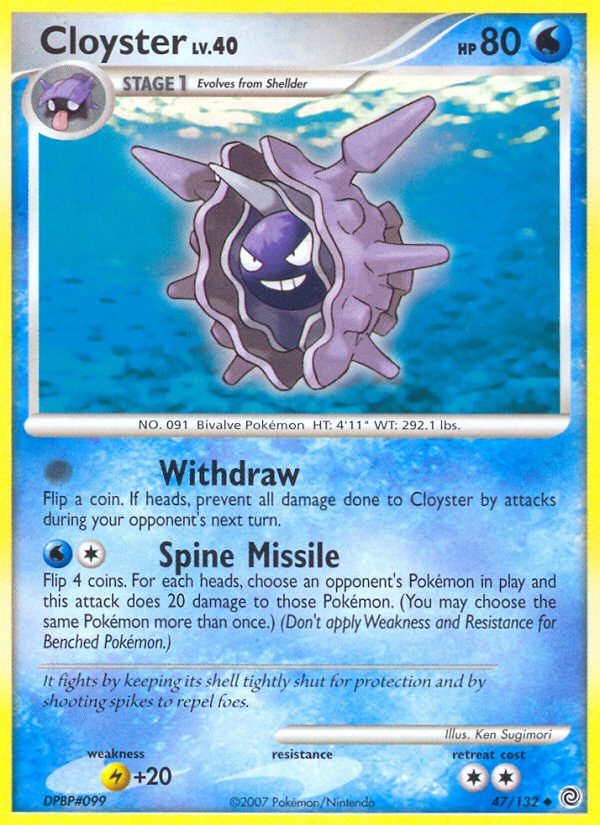 Cloyster (47/132) [Diamond & Pearl: Secret Wonders] | Good Games Morley