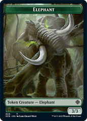 Elephant // Thopter Double-Sided Token [Starter Commander Decks] | Good Games Morley