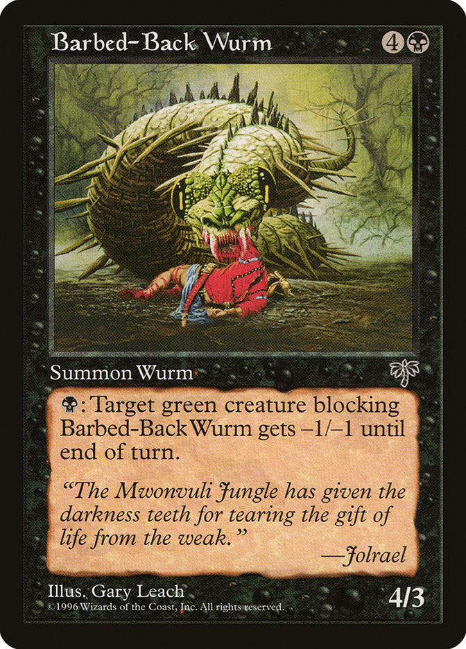 Barbed-Back Wurm [Mirage] | Good Games Morley