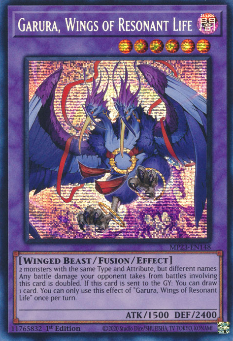 Garura, Wings of Resonant Life [MP23-EN148] Prismatic Secret Rare | Good Games Morley