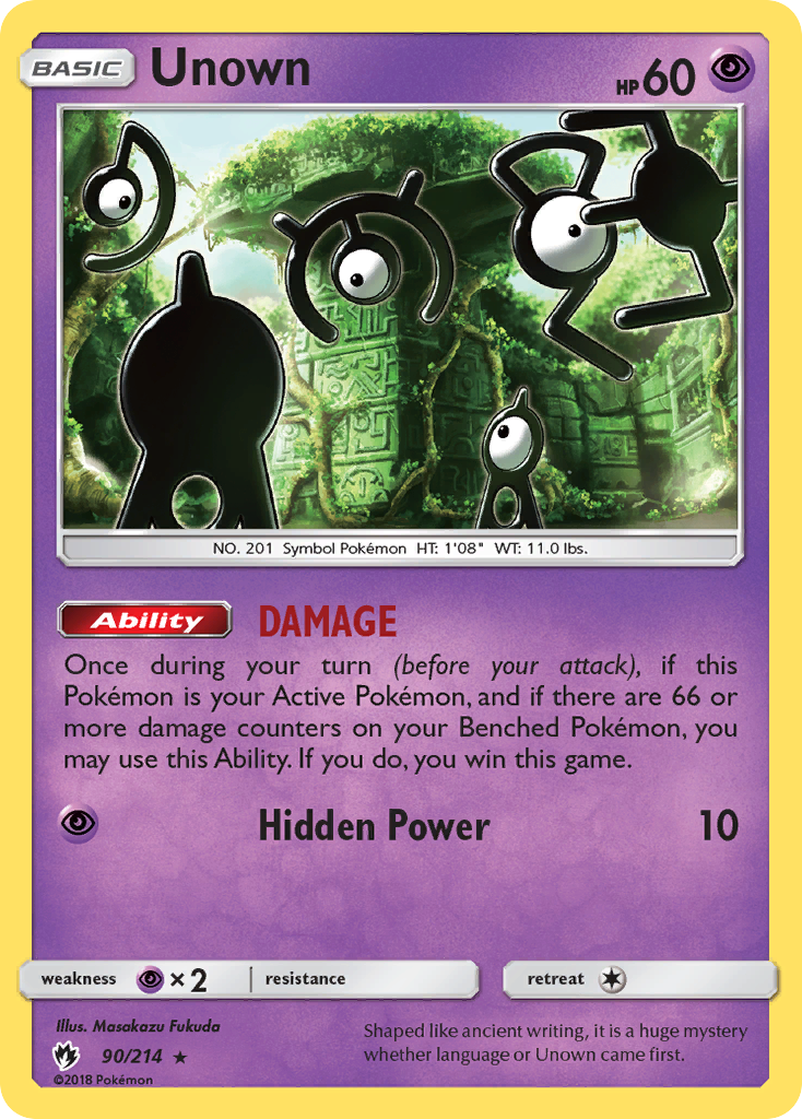 Unown (90/214) [Sun & Moon: Lost Thunder] | Good Games Morley