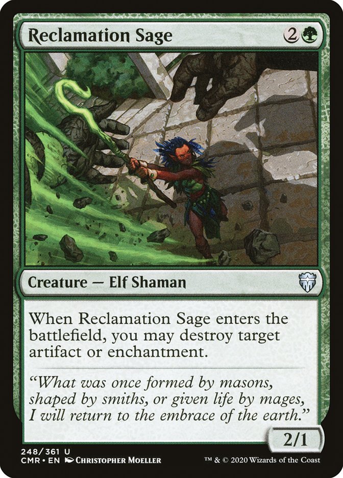 Reclamation Sage (248) [Commander Legends] | Good Games Morley