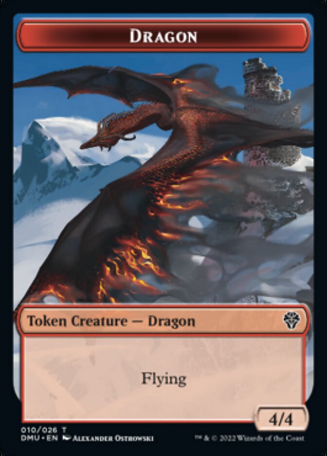 Dragon Token [Dominaria United Tokens] | Good Games Morley