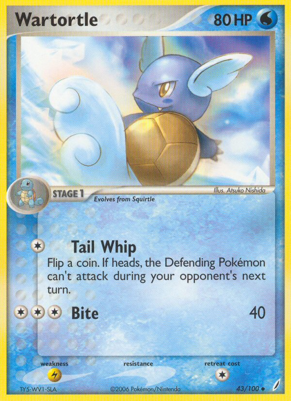 Wartortle (43/100) [EX: Crystal Guardians] | Good Games Morley