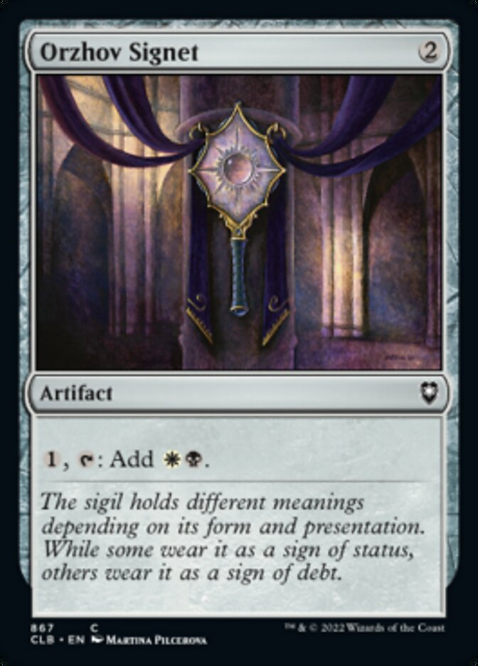 Orzhov Signet [Commander Legends: Battle for Baldur's Gate] | Good Games Morley