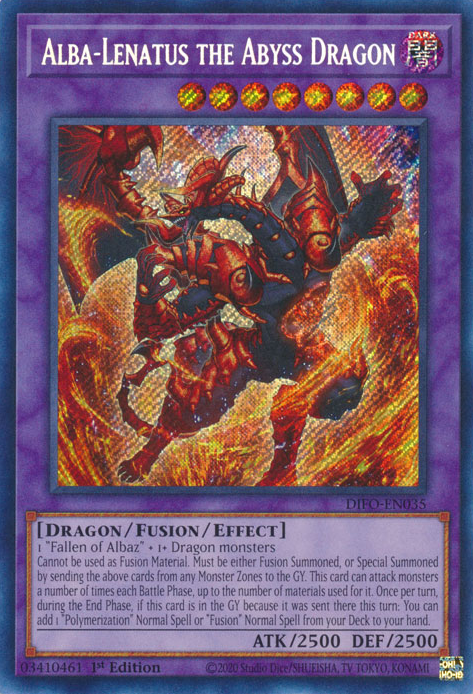 Alba-Lenatus the Abyss Dragon [DIFO-EN035] Secret Rare | Good Games Morley