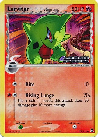 Larvitar (73/113) (Delta Species) (Stamped) [EX: Delta Species] | Good Games Morley