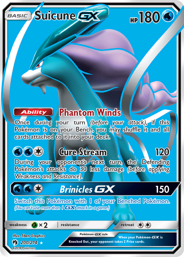 Suicune GX (200/214) [Sun & Moon: Lost Thunder] | Good Games Morley