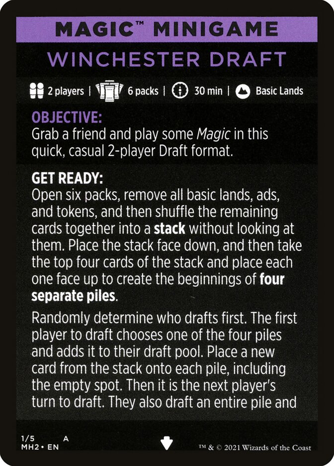 Winchester Draft (Magic Minigame) [Modern Horizons 2 Minigame] | Good Games Morley