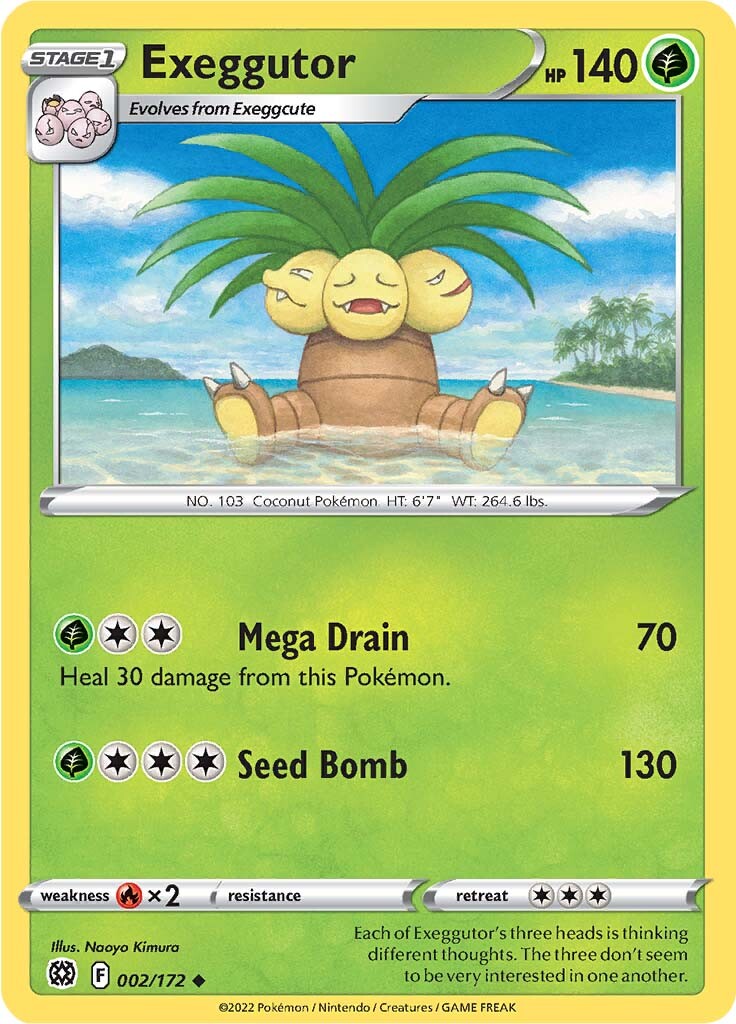 Exeggutor (002/172) [Sword & Shield: Brilliant Stars] | Good Games Morley