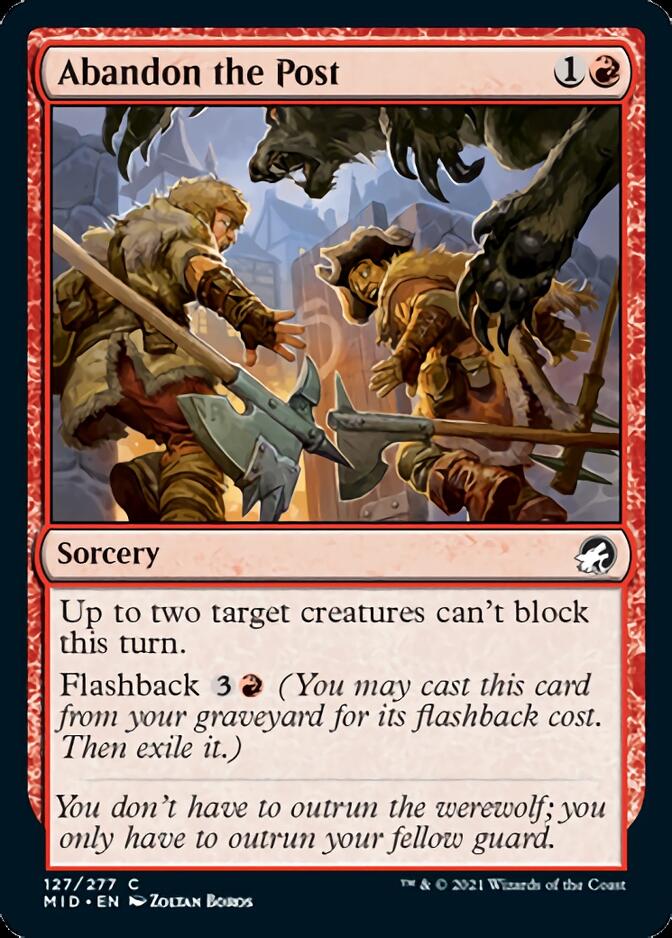 Abandon the Post [Innistrad: Midnight Hunt] | Good Games Morley