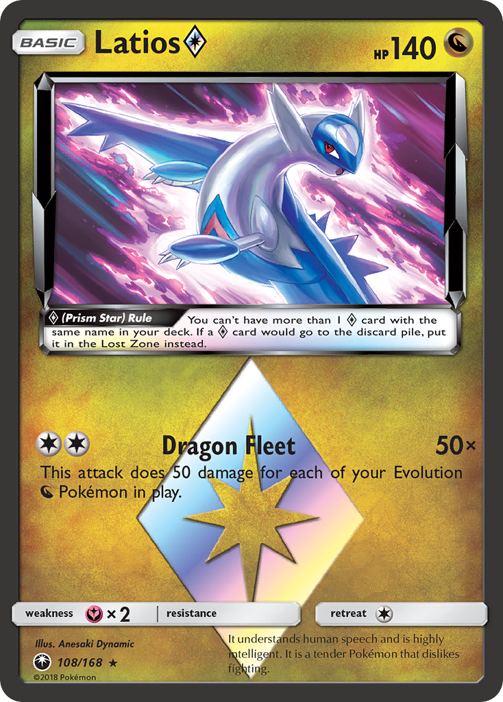 Latios (108/168) (Prism Star) [Sun & Moon: Celestial Storm] | Good Games Morley