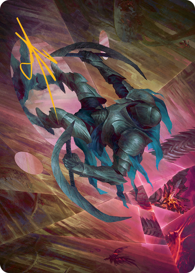 Xerex Strobe-Knight Art Card (Gold-Stamped Signature) [March of the Machine Art Series] | Good Games Morley