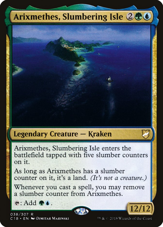 Arixmethes, Slumbering Isle [Commander 2018] | Good Games Morley