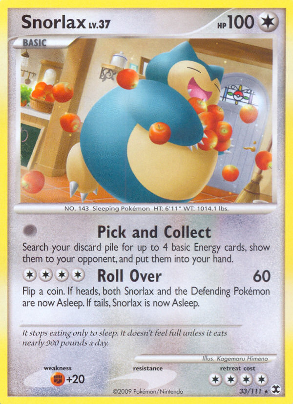 Snorlax (33/111) [Platinum: Rising Rivals] | Good Games Morley