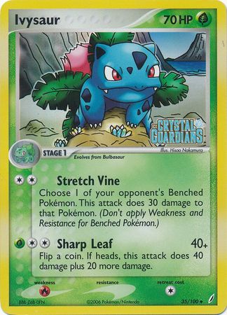 Ivysaur (35/100) (Stamped) [EX: Crystal Guardians] | Good Games Morley