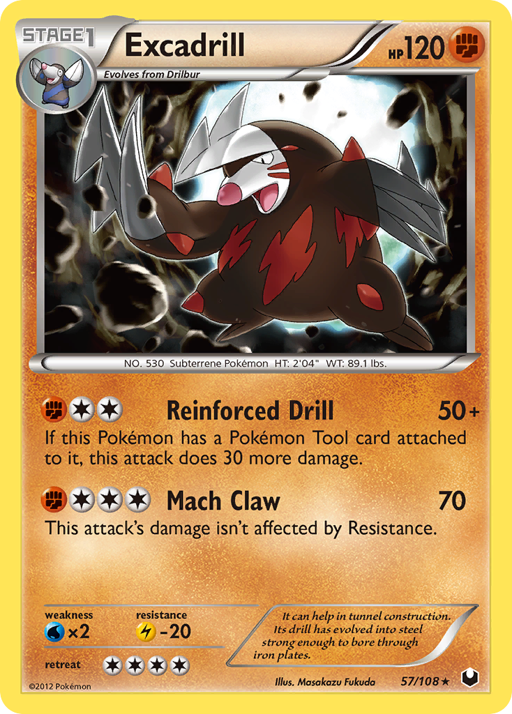 Excadrill (57/108) [Black & White: Dark Explorers] | Good Games Morley