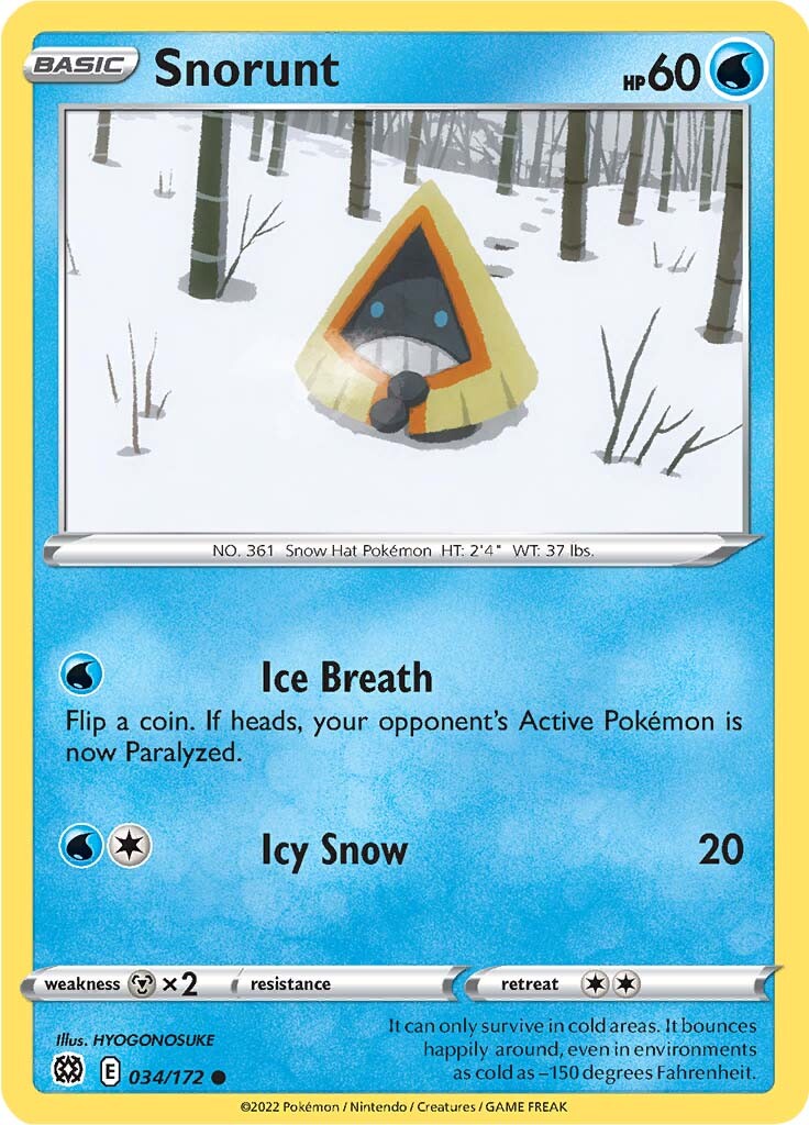 Snorunt (034/172) [Sword & Shield: Brilliant Stars] | Good Games Morley