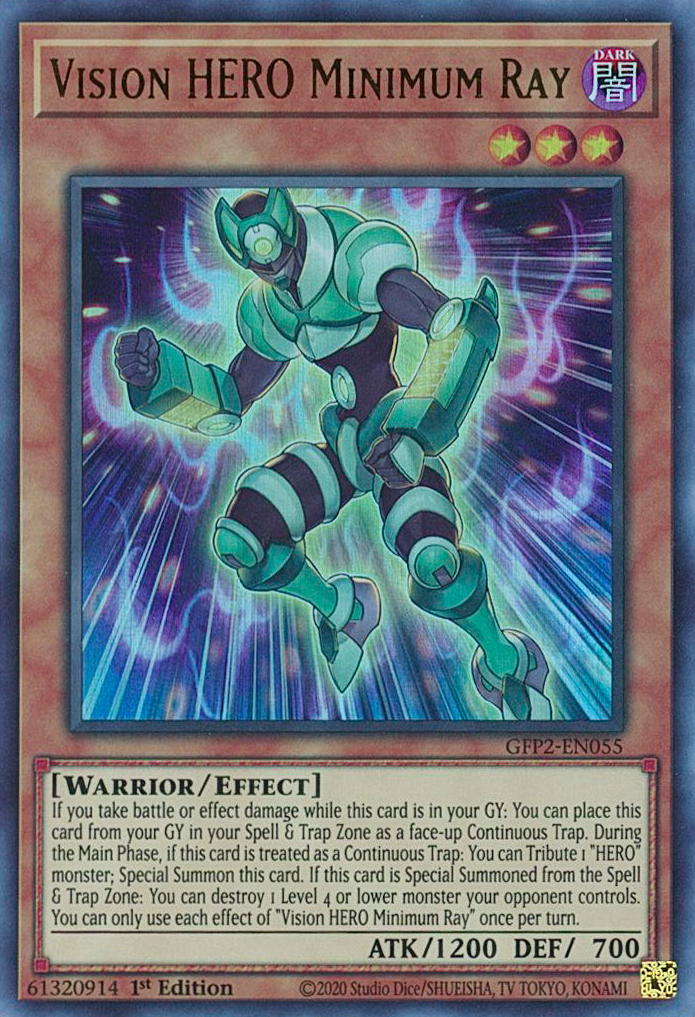 Vision HERO Minimum Ray [GFP2-EN055] Ultra Rare | Good Games Morley
