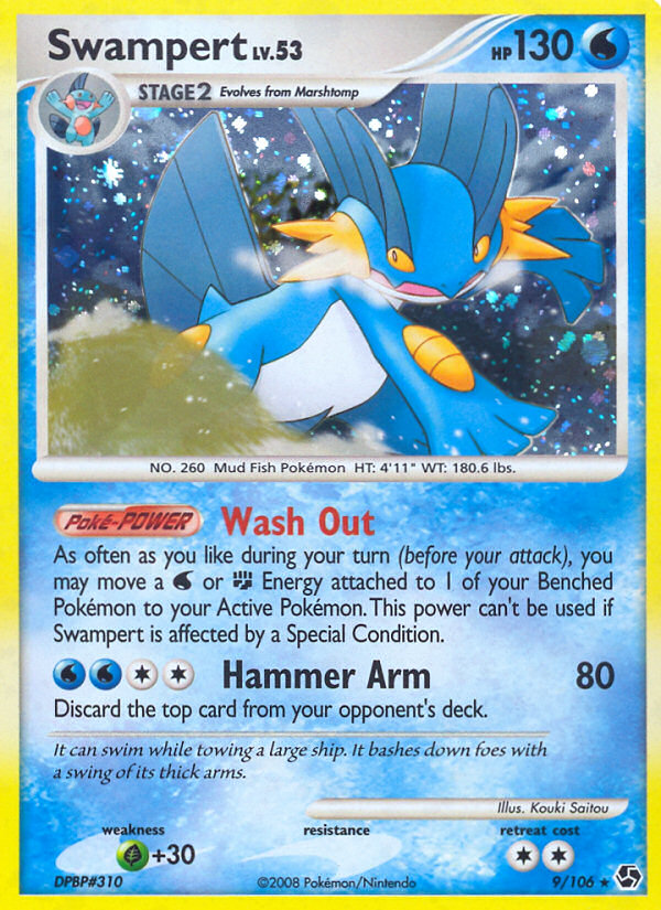 Swampert (9/106) [Diamond & Pearl: Great Encounters] | Good Games Morley