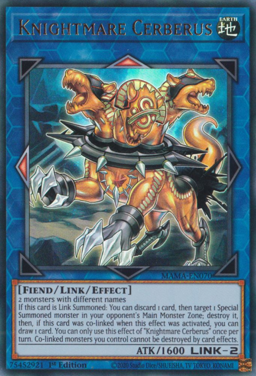 Knightmare Cerberus [MAMA-EN070] Ultra Rare | Good Games Morley