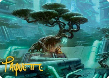Forest Art Card (Gold-Stamped Signature) [Kamigawa: Neon Dynasty Art Series] | Good Games Morley