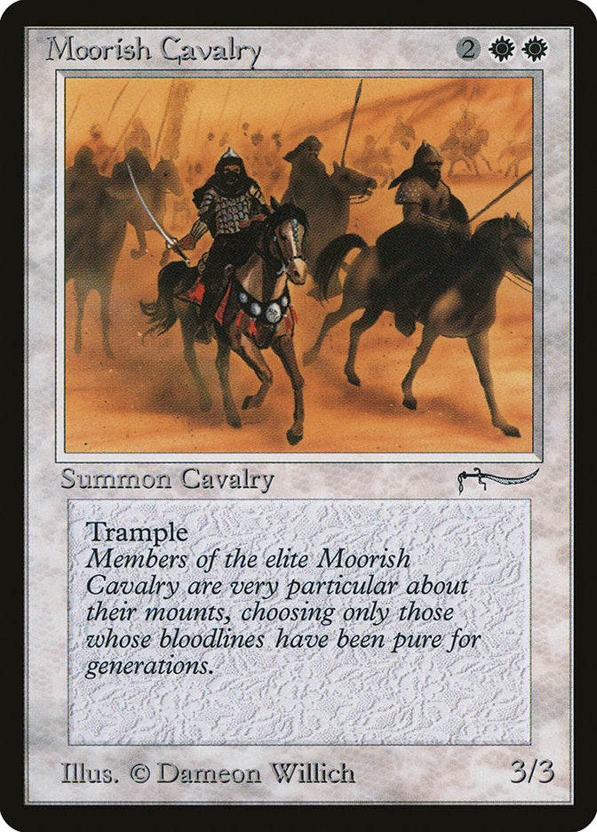 Moorish Cavalry (Dark Mana Cost) [Arabian Nights] | Good Games Morley