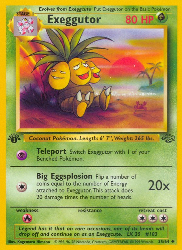 Exeggutor (35/64) [Jungle 1st Edition] | Good Games Morley