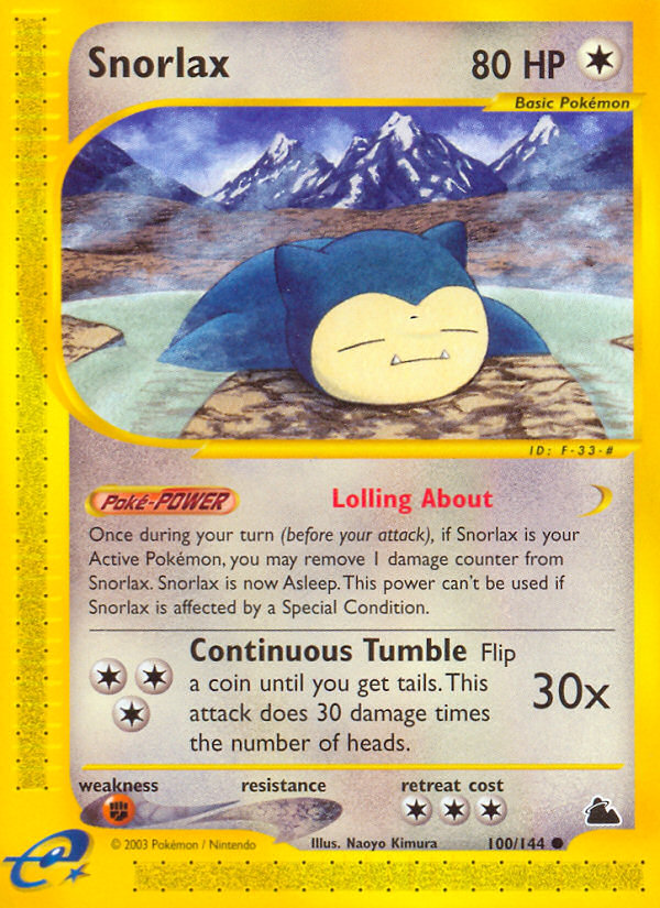 Snorlax (100/144) [Skyridge] | Good Games Morley